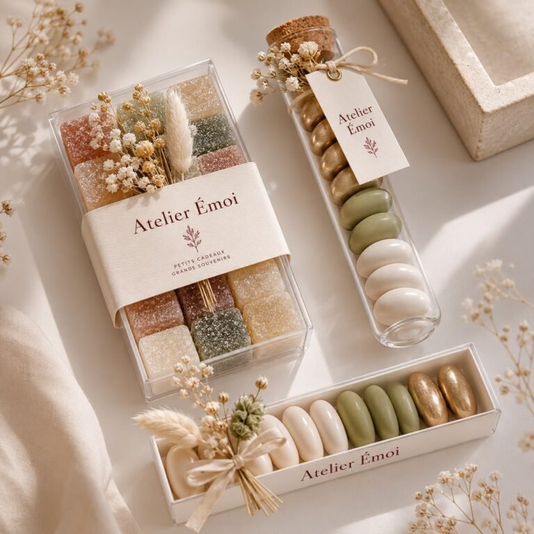 Bloemen en gepersonaliseerde geschenken uit de case Atelier Émoi